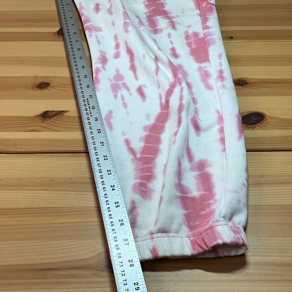 BENCH Cotton Blend 2 Piece Jogging Suit Hoodie and Joggers Pink Tie Dye Sz XXL - Picture 10 of 13